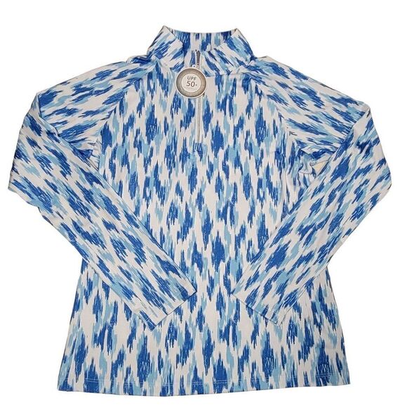 Lady Hagen Golf Pullover 1/4 Zip Long Sleeve Shirt Womens Size Small UPF 50 Blue - Picture 13 of 15